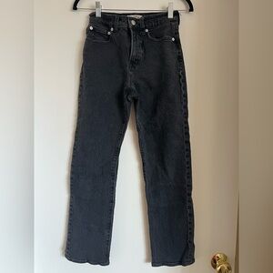 Madewell Black 90s Straight Jean 25P